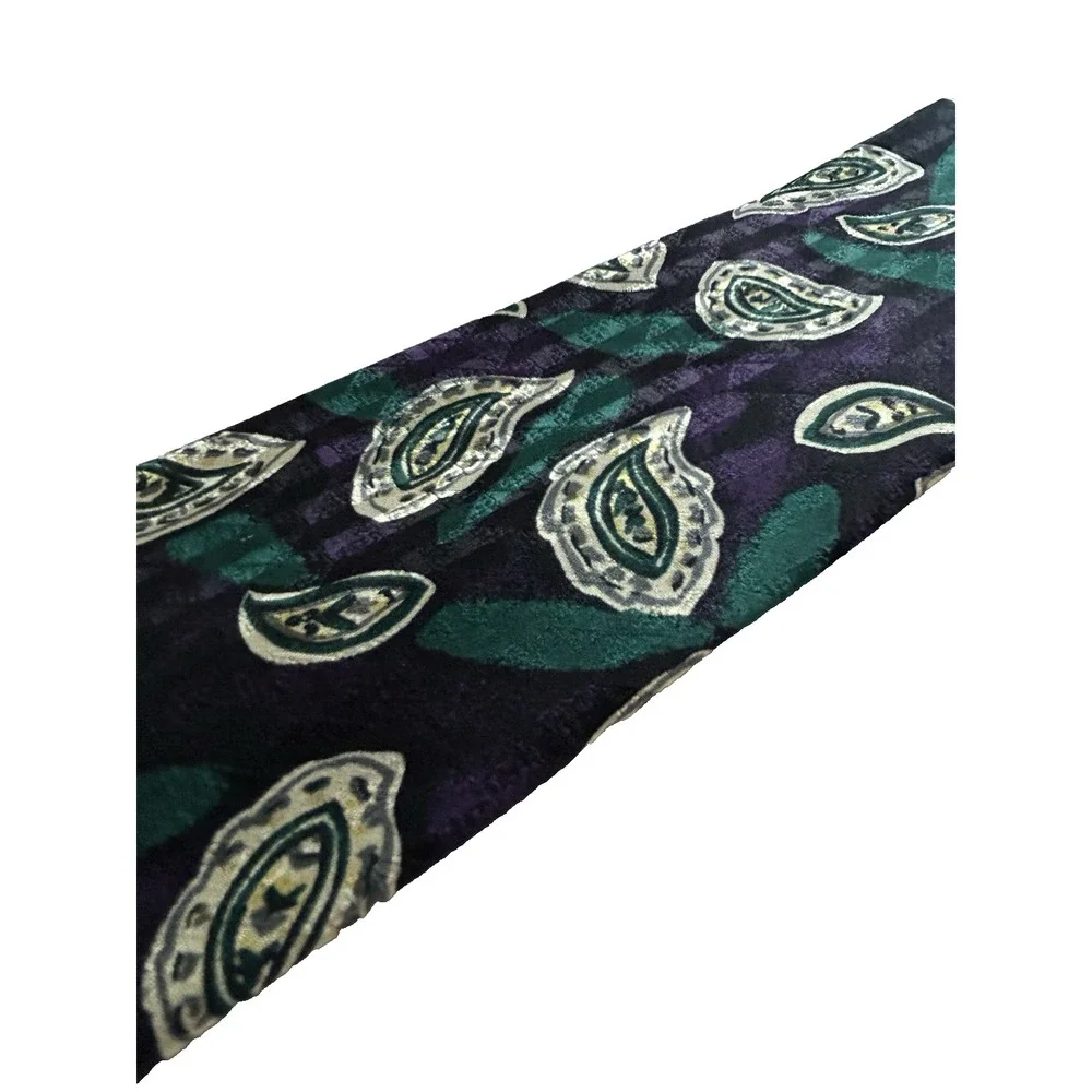Robert Talbott‎ Studio for Nordstrom Silk Tie Paisley Hand-Sewn USA 3.5